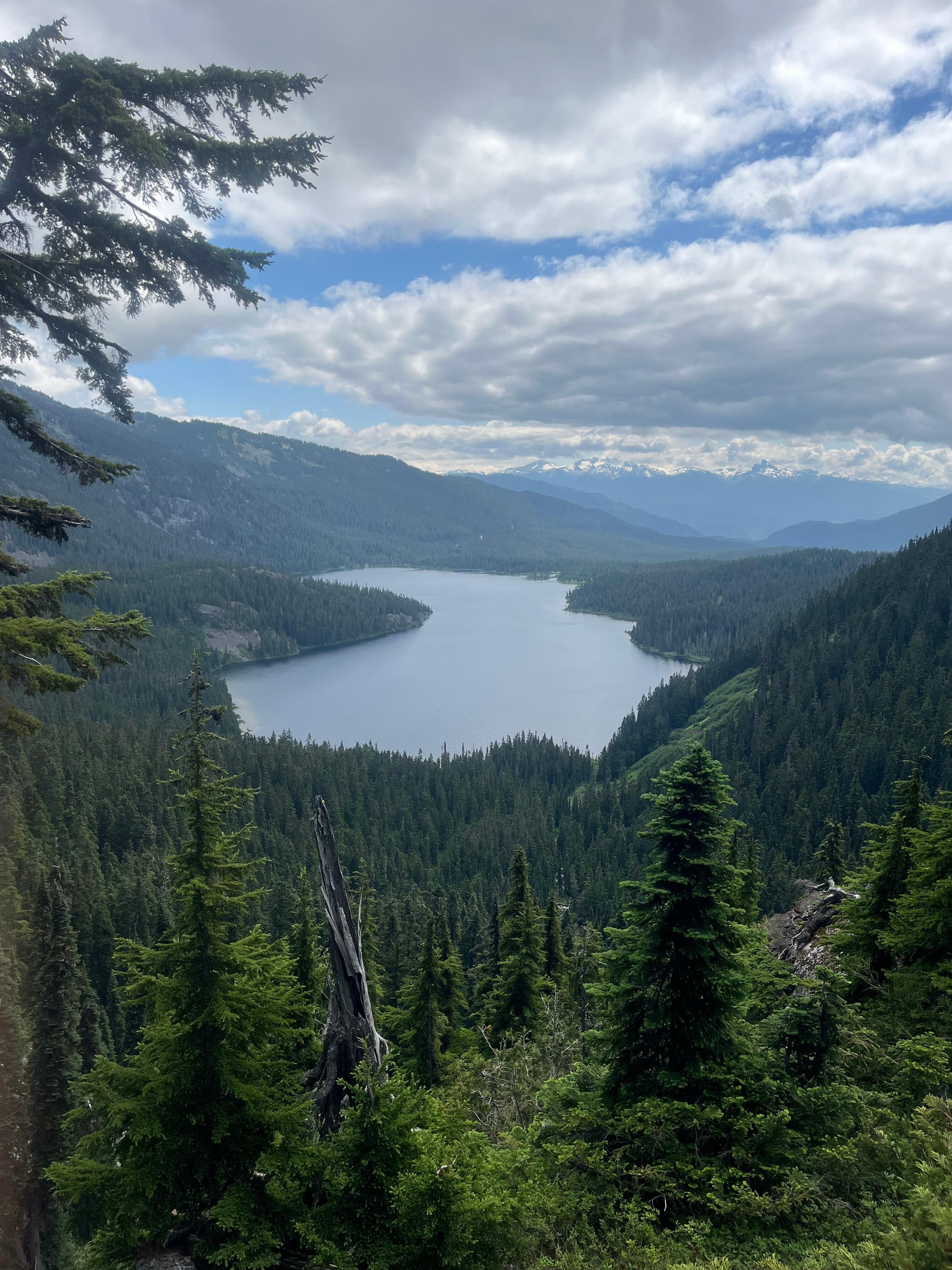 Callaghan lake on the way to Cirque lake 