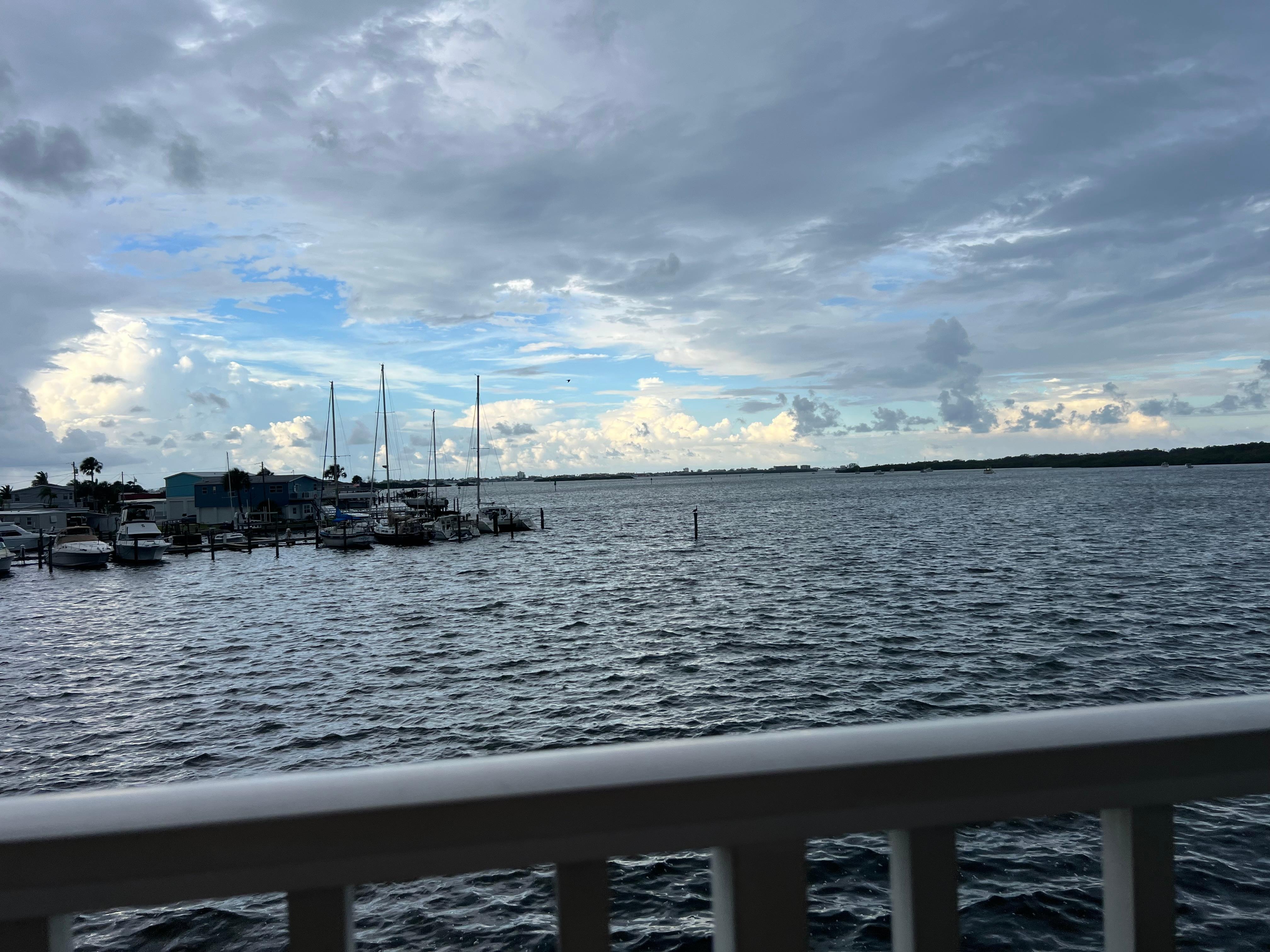 View from the balcony. 