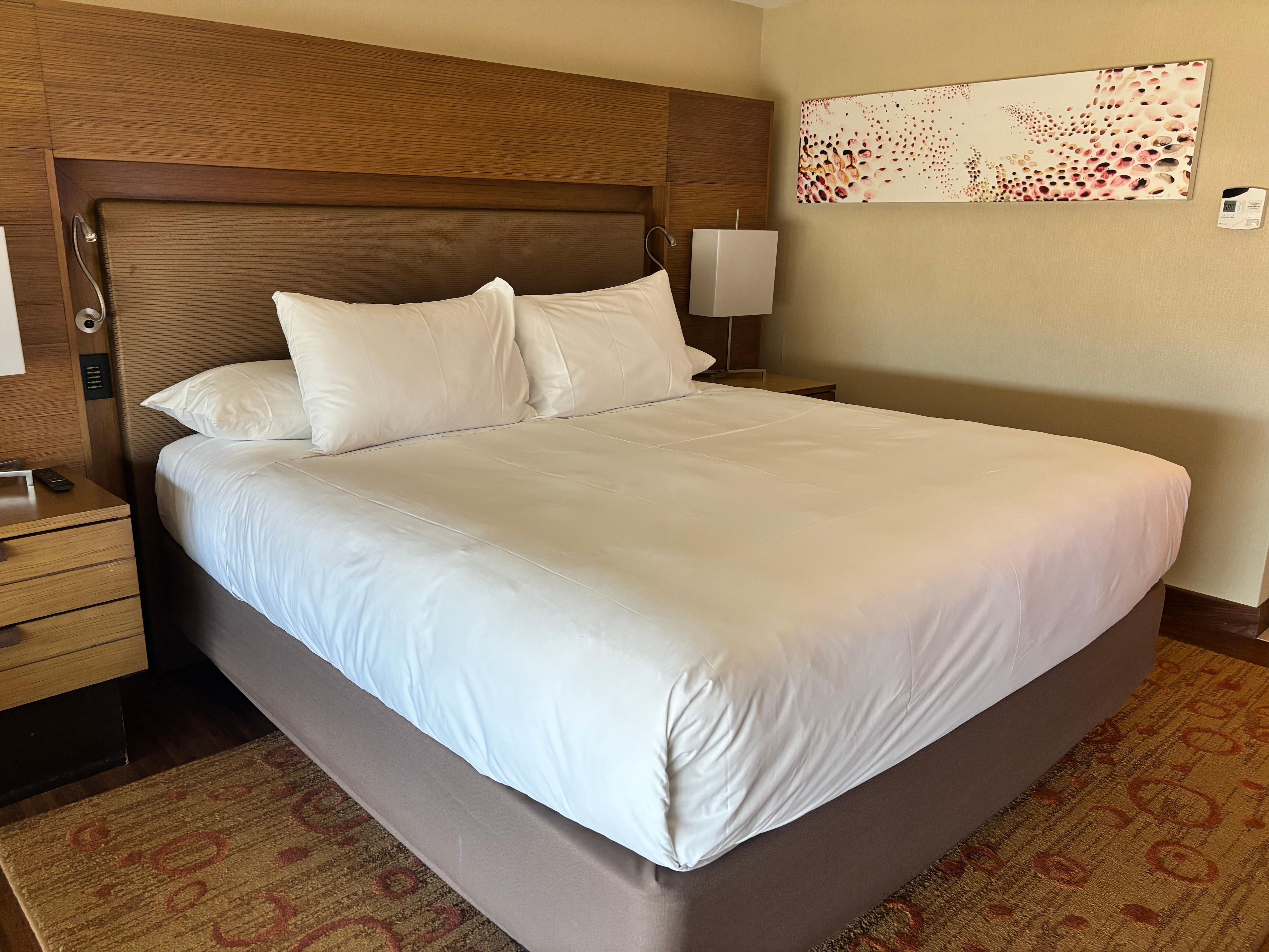 King bed, but the pillows were too soft and uncomfortable.