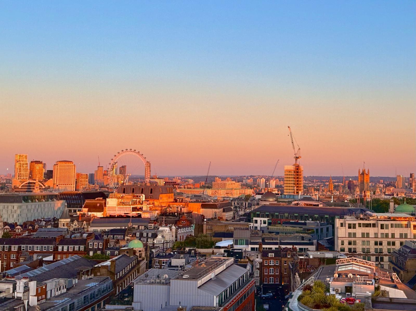 The view as the light changed throughout each day