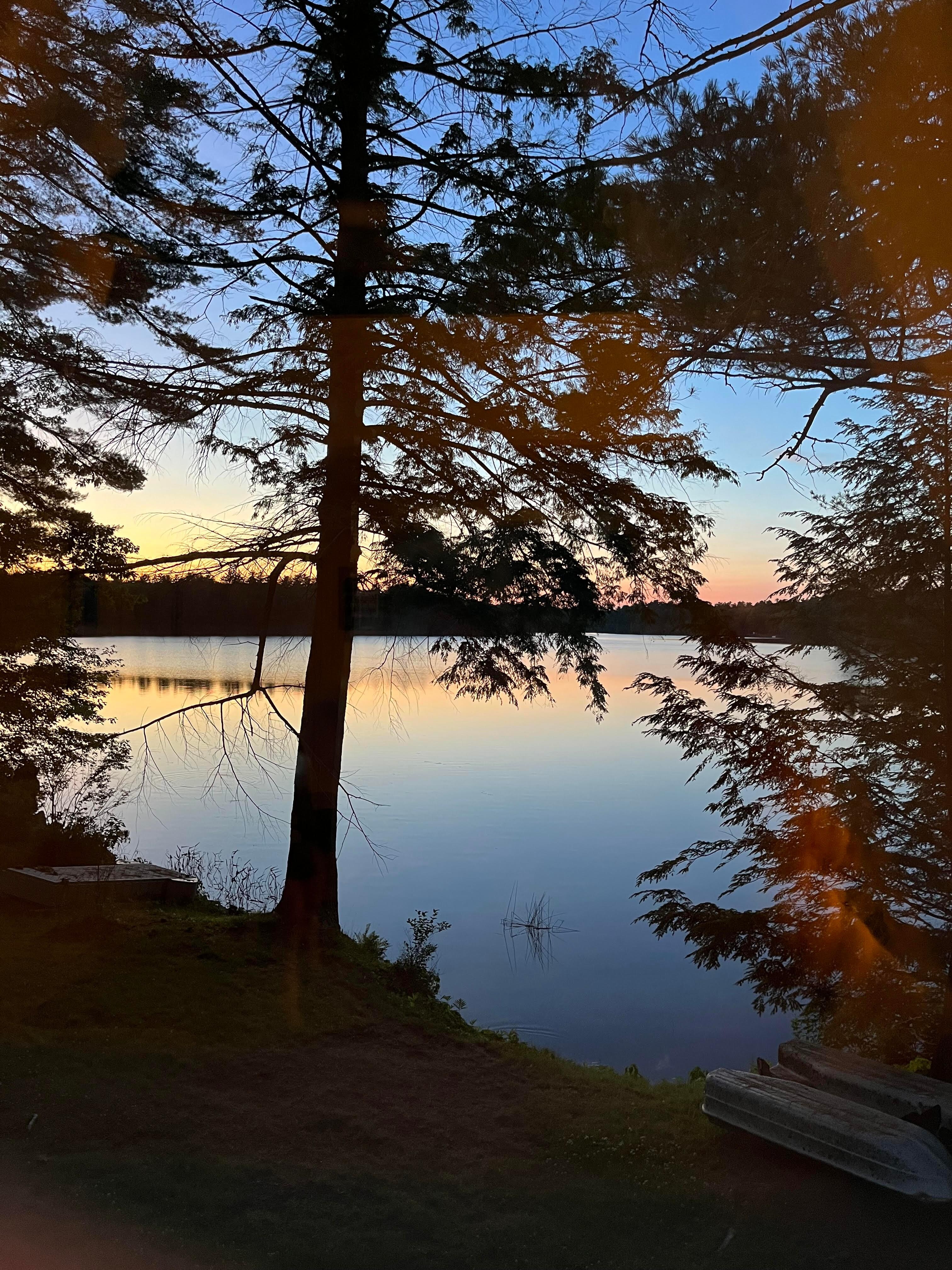 Sunset on the pond