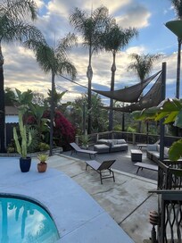 Outside was relaxing