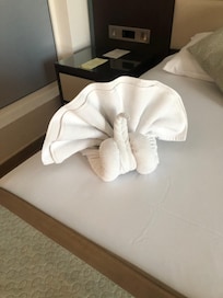 The cleaning staff made this for me 🥰🥰🥰