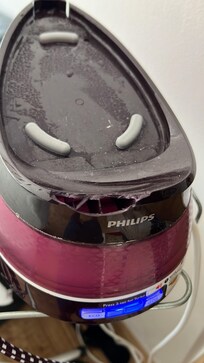 Broken electric iron provided, a health and safety issue