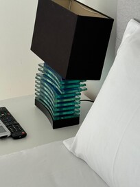 Broken light fixtures.