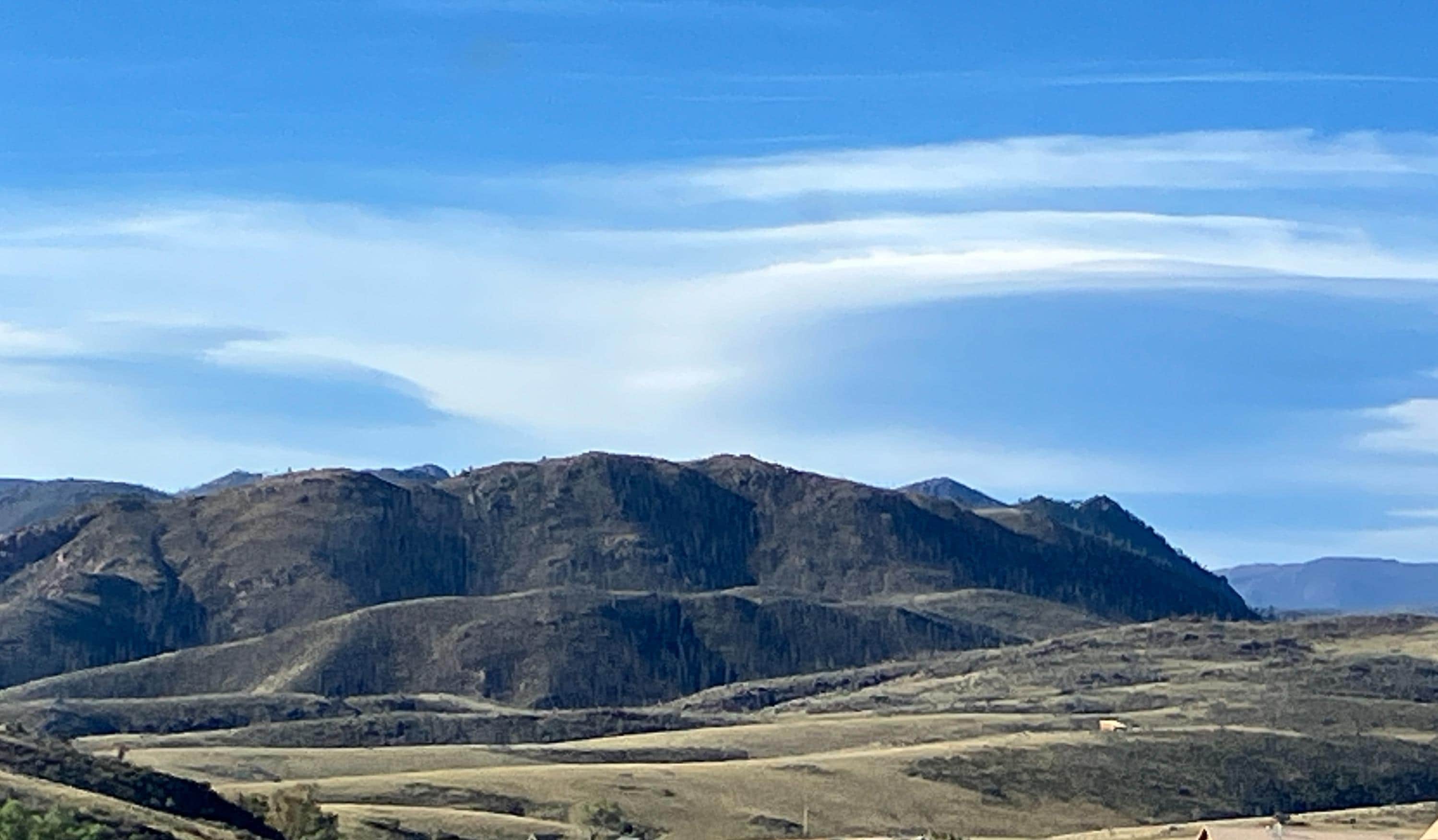 Saw some nice altocumulus standing lenticular clouds.