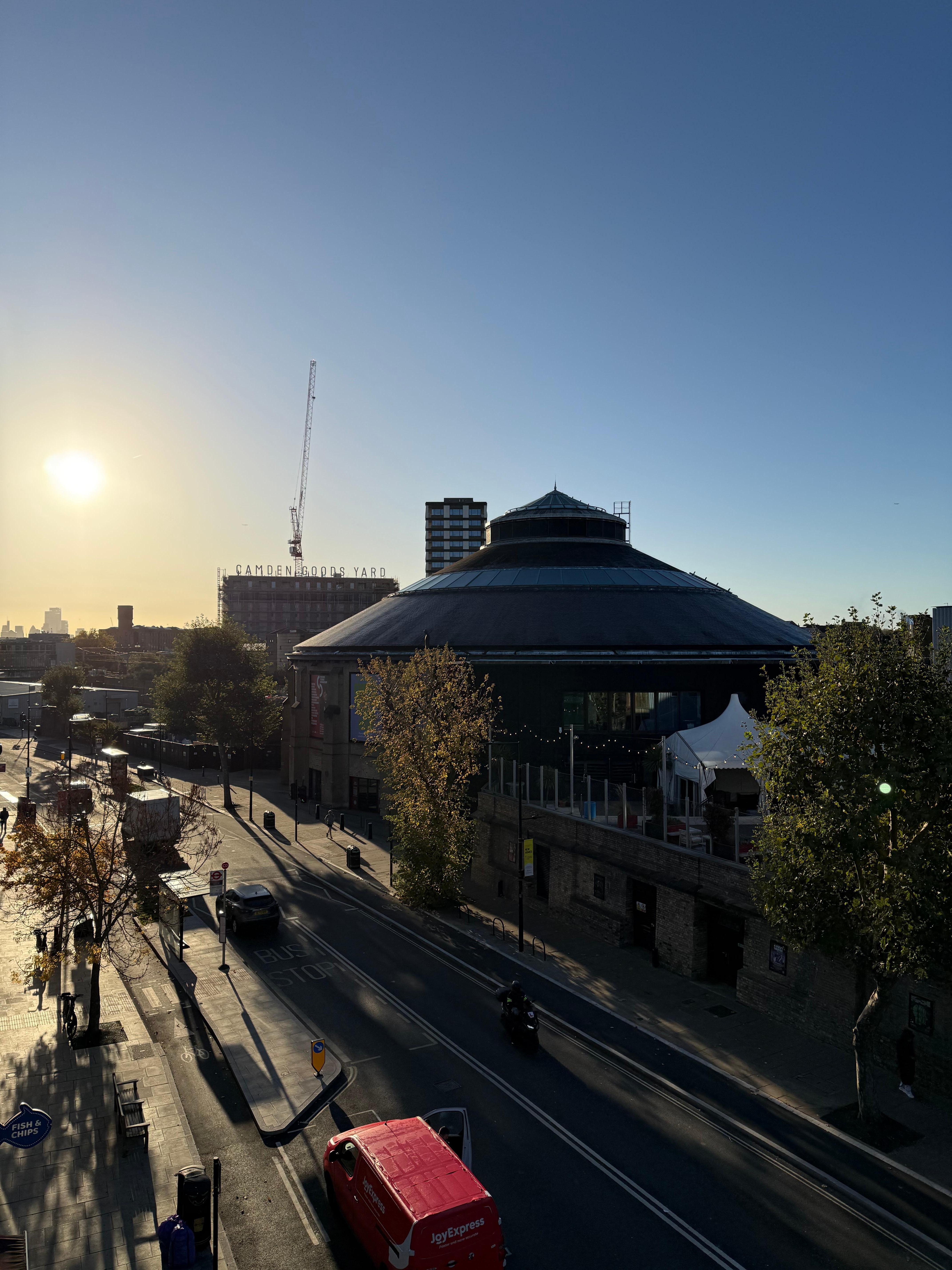 View of the roundhouse from our room