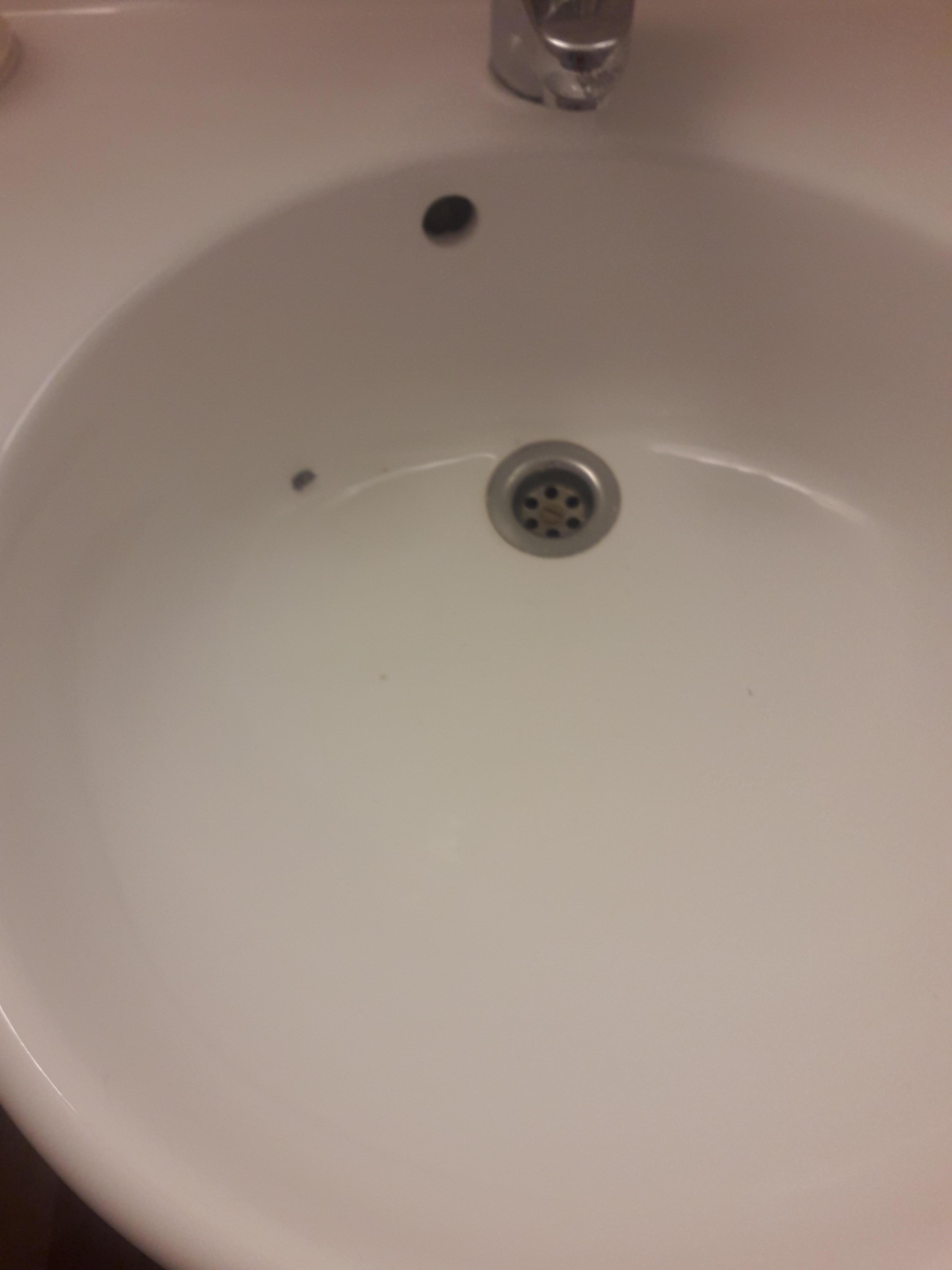 lavabo à l'arrivée