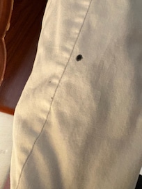 Stains on pillowcase