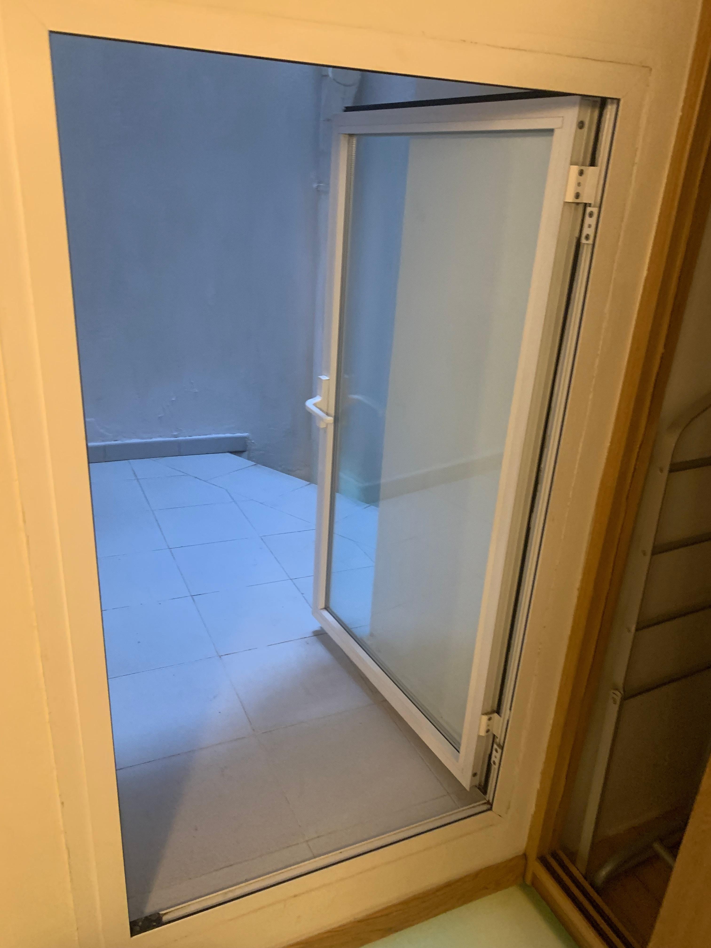 Very low window to enter the “terrace”