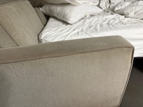 Nasty couch arm, smelled.