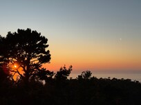 Sunset from outdoor patio