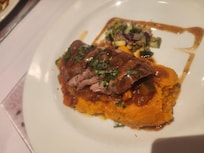 Lamb over sweet potatoes also very good