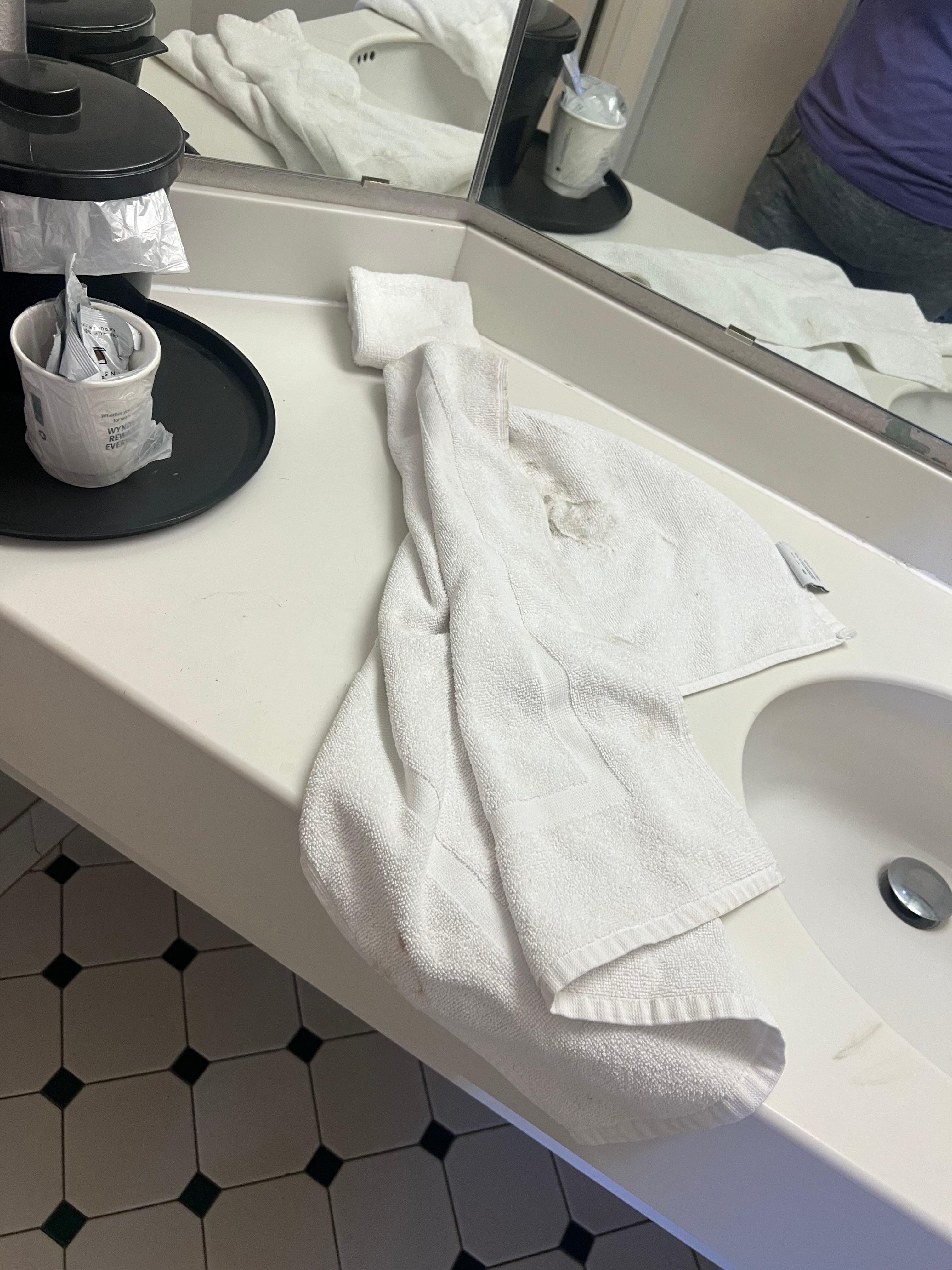 Dirty towel old room 