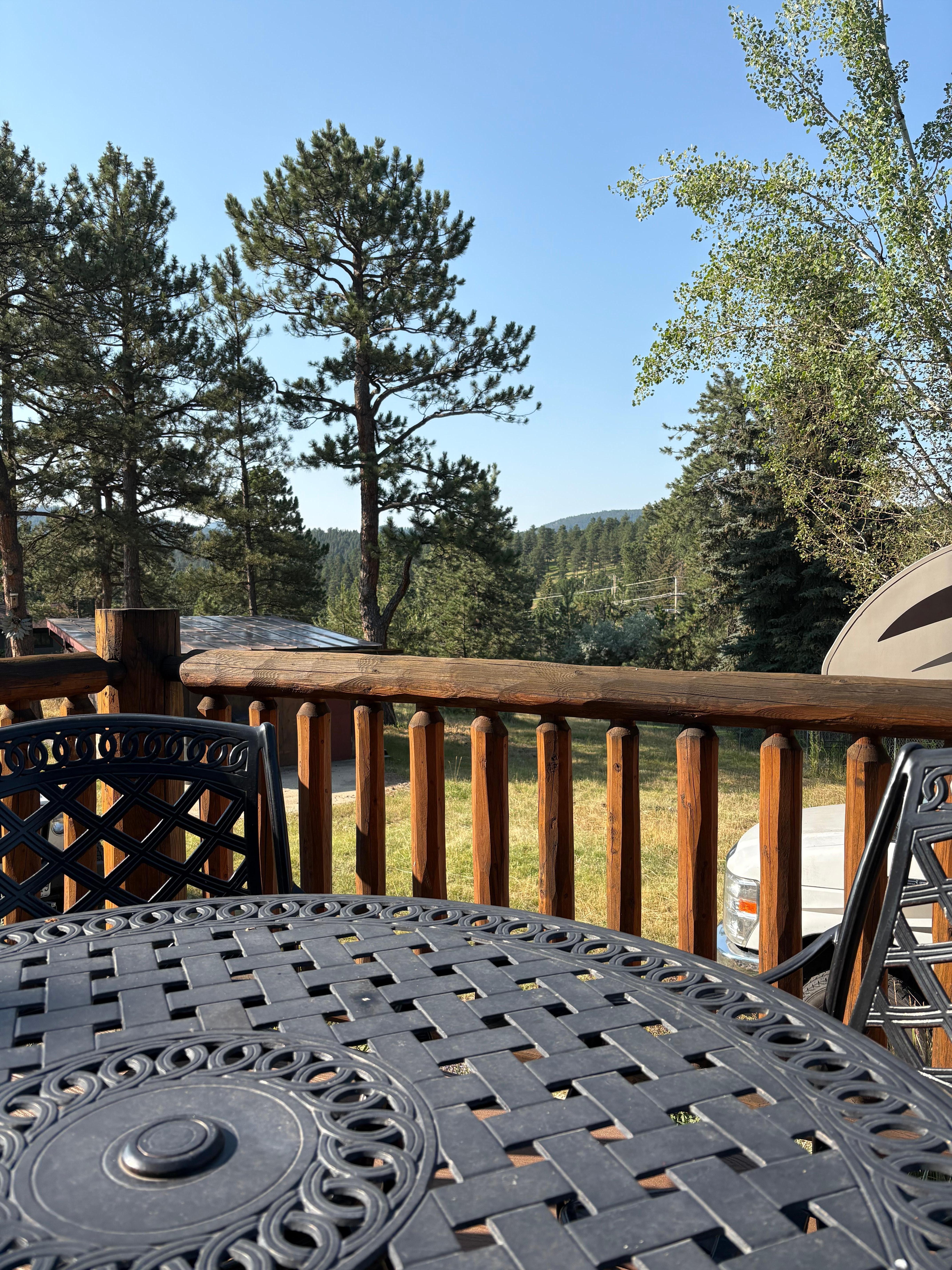 My view during breakfast on the patio. 