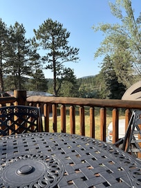 My view during breakfast on the patio.