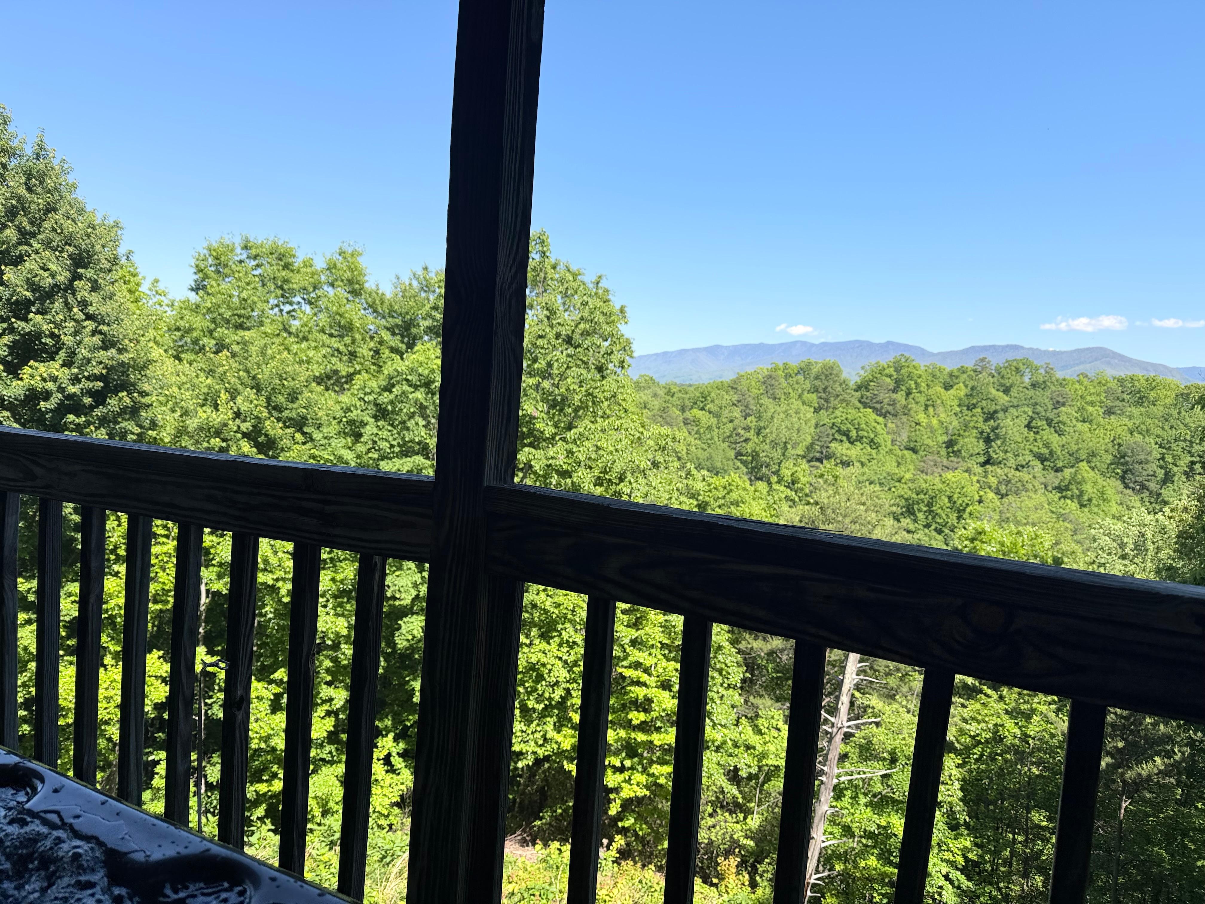 View from the hot tub