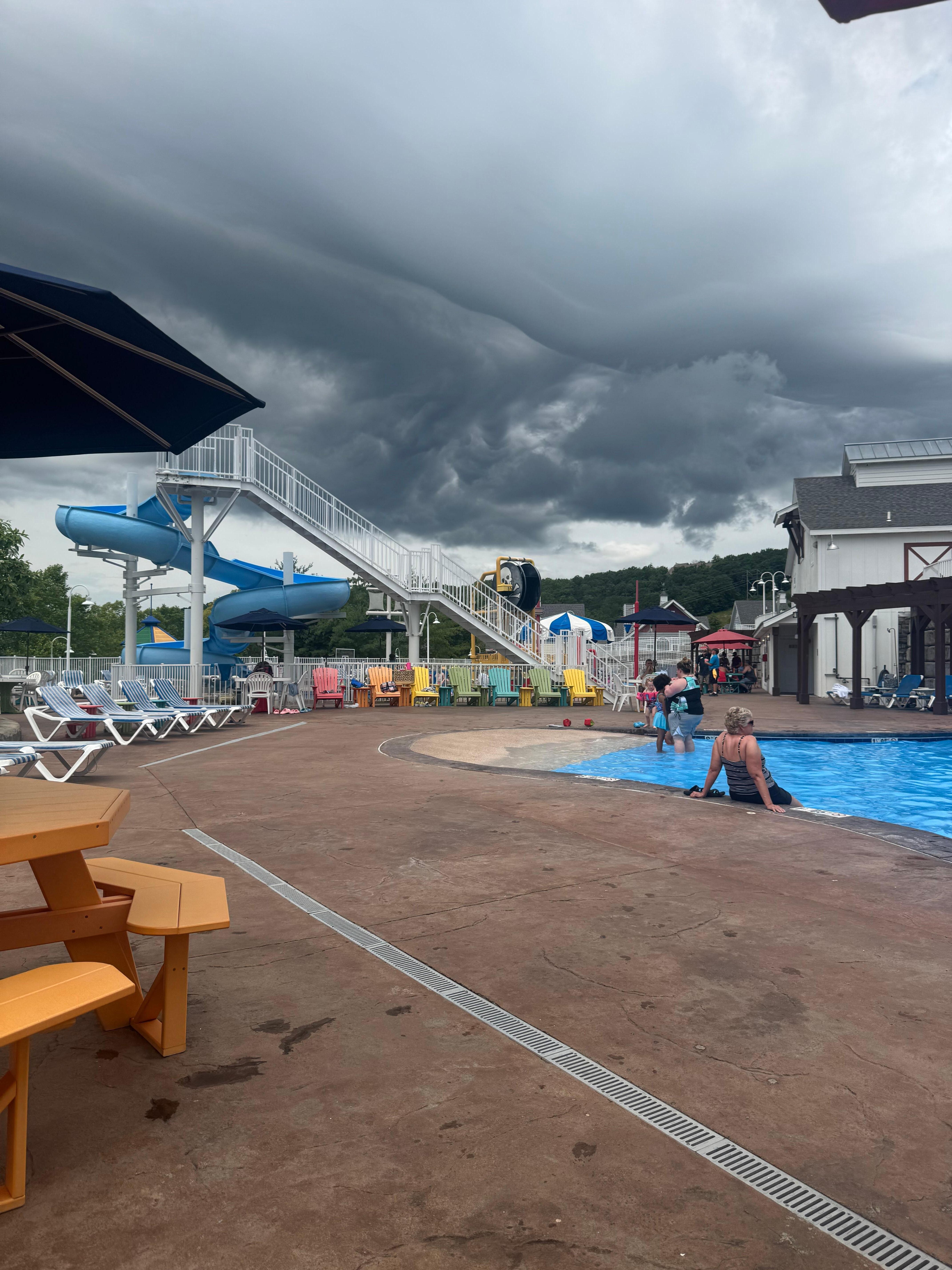The pool area was so fun! 