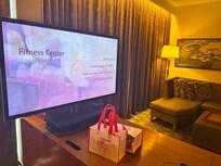 TV and desk