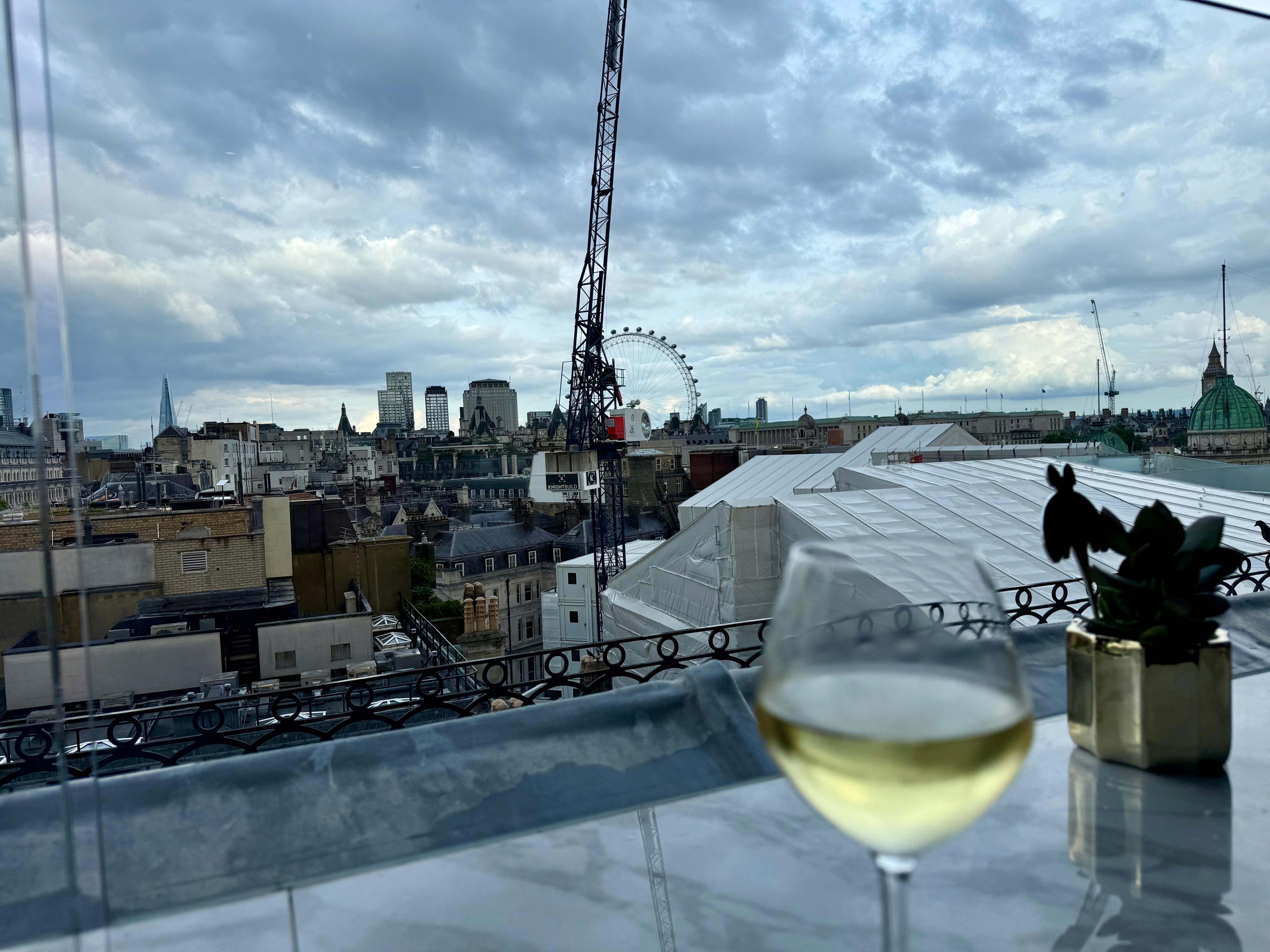 View from rooftop bar