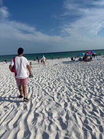 Beautiful white sand beach!