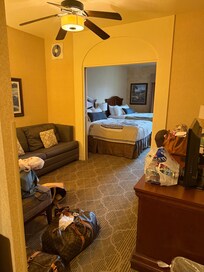 Our double queen room was so spacious!