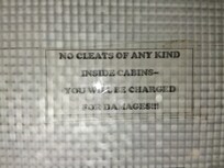 Cleats? What are we, a soccer team?