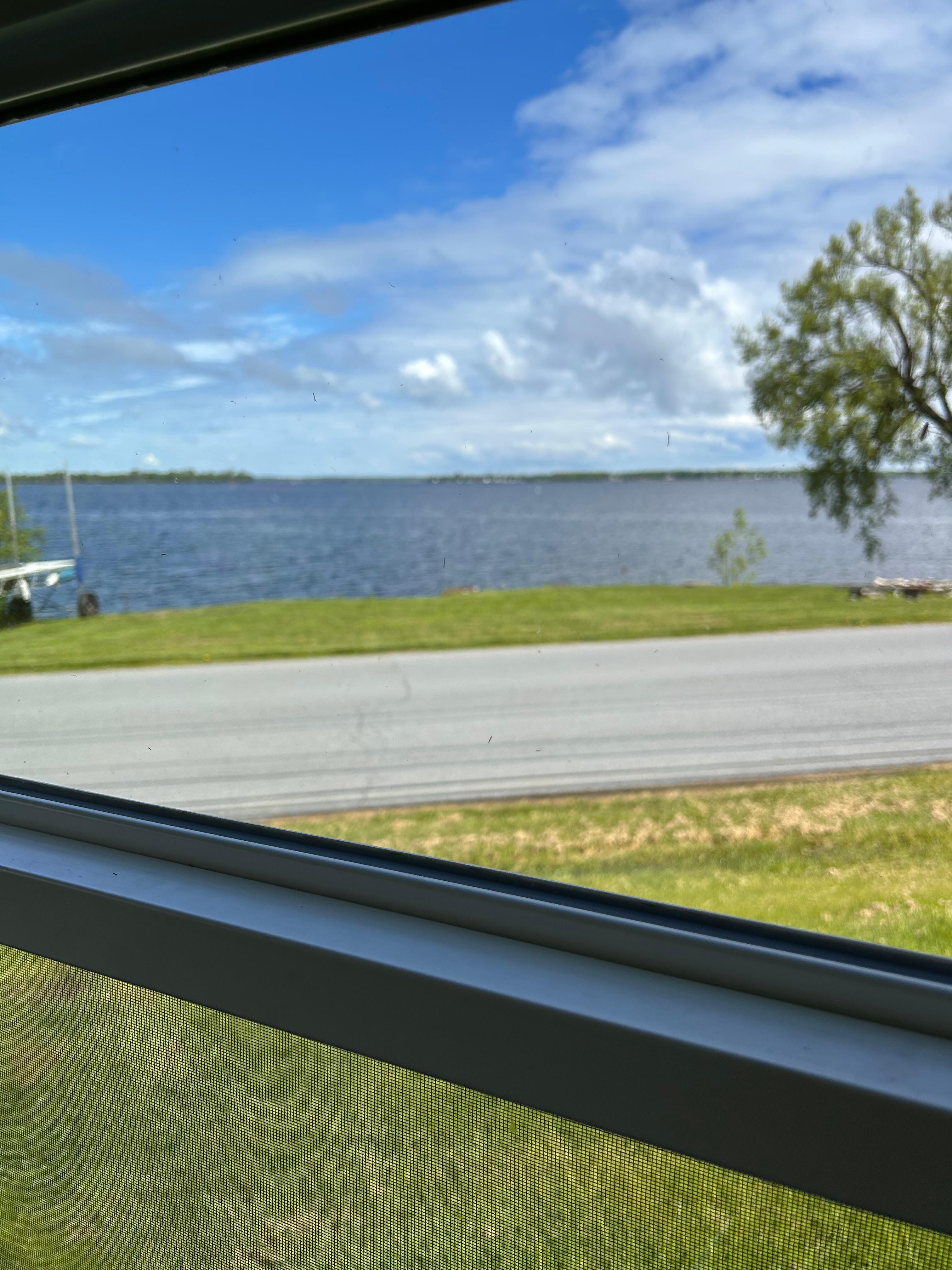 Kitchen view. The sun finally came out