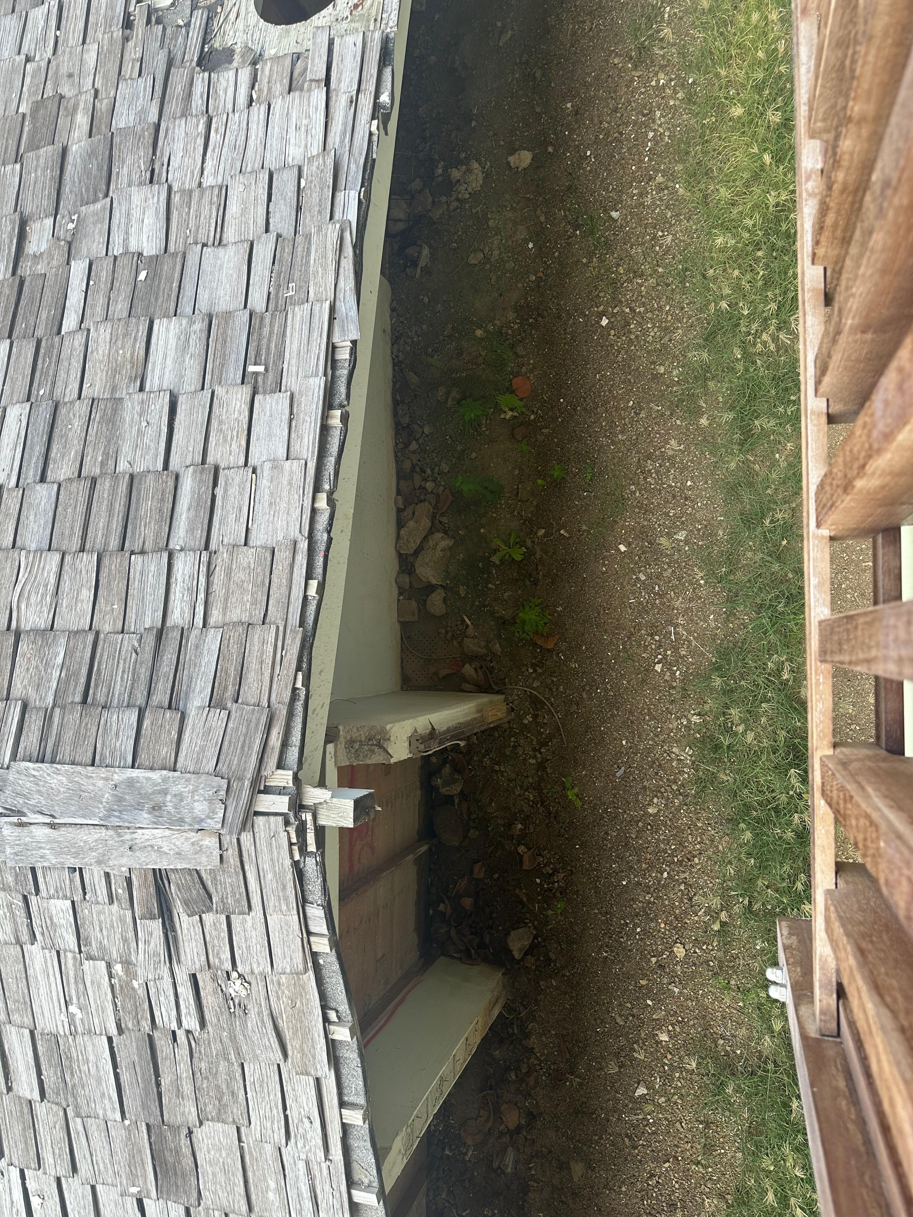 The ground right under our room