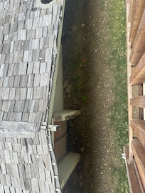 The ground right under our room