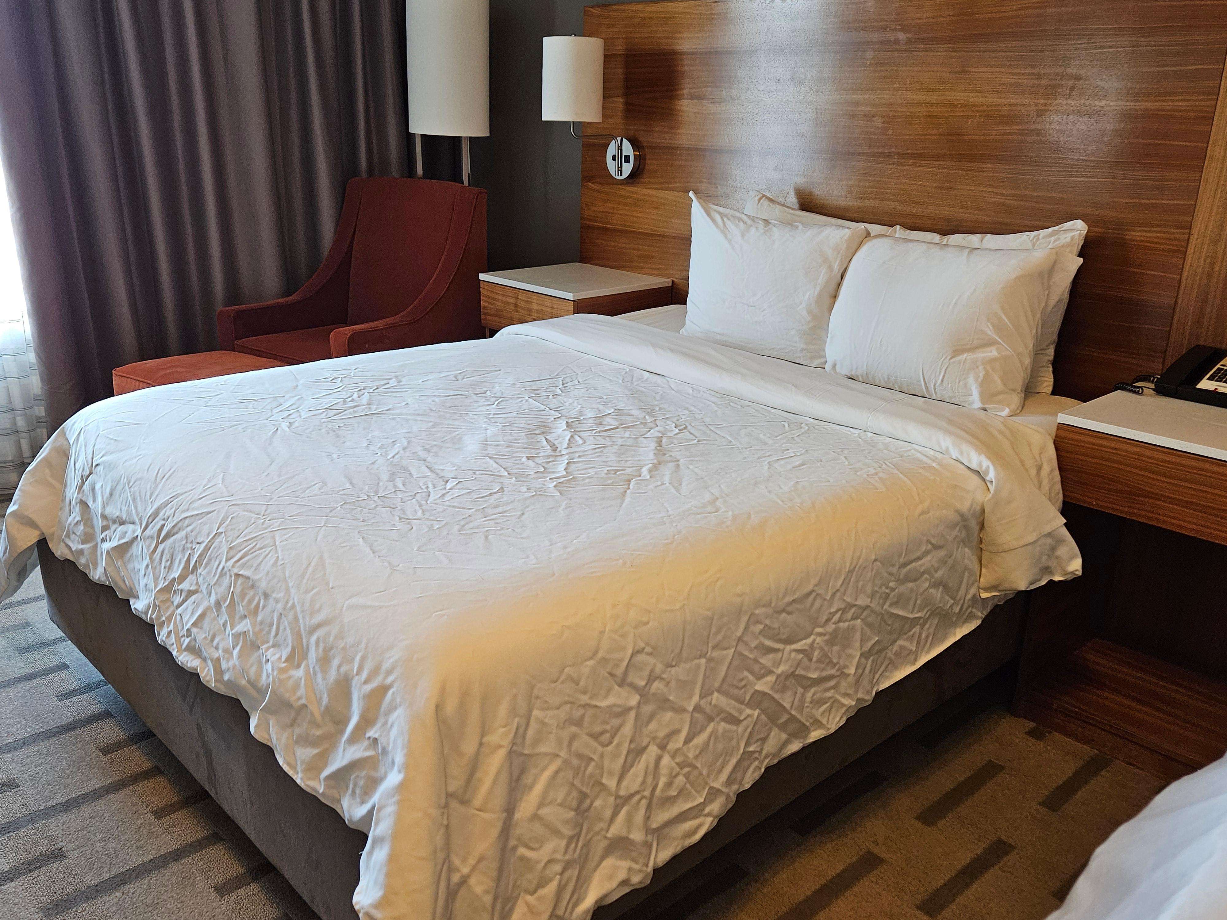 Bedding was all wrinkled then realised it had not been changed