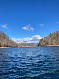 Middle of the lake in the canoe