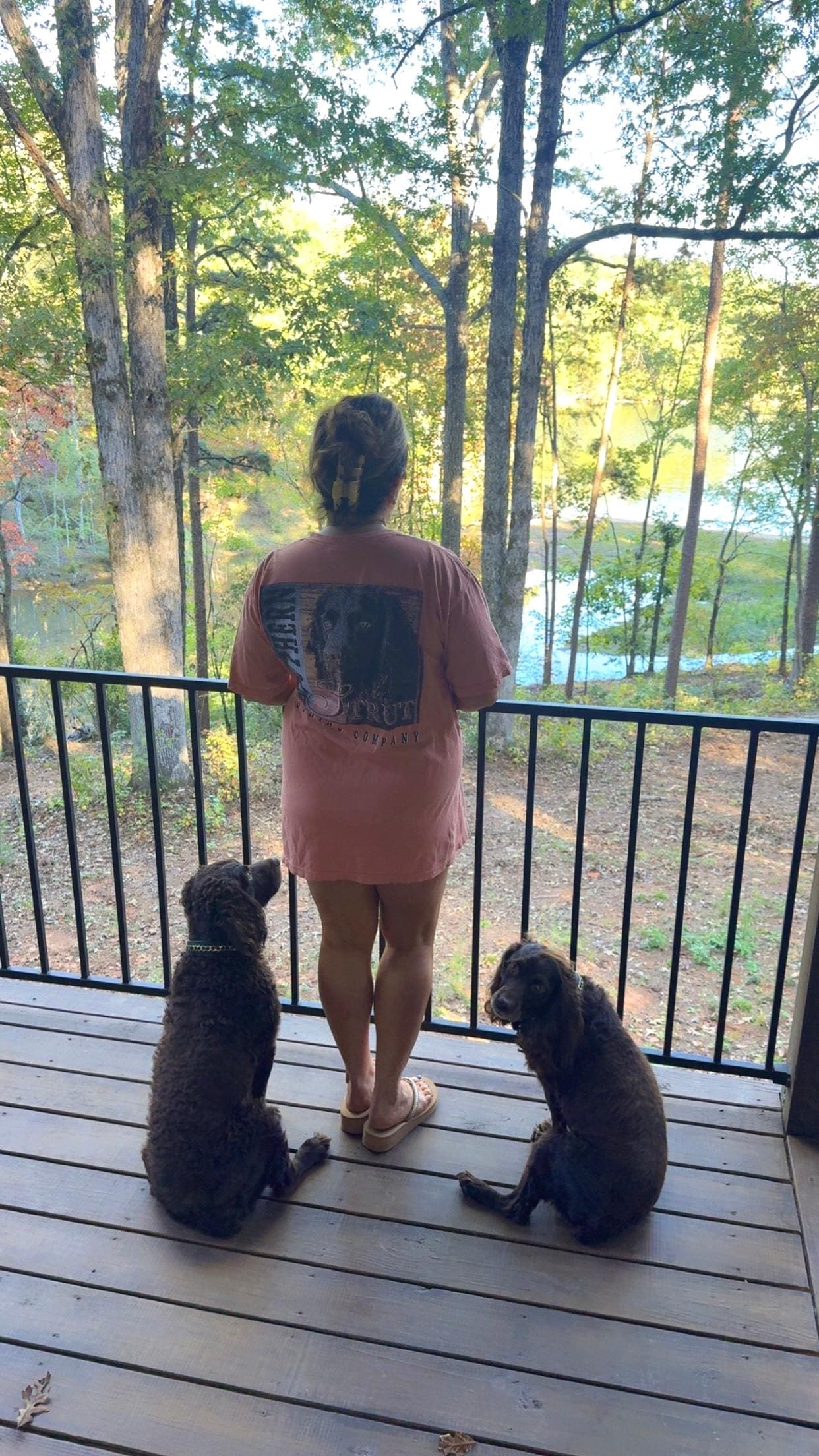 Me with my boys on the patios 