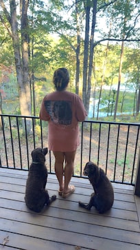 Me with my boys on the patios