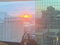 Sunset at the rooftop bar