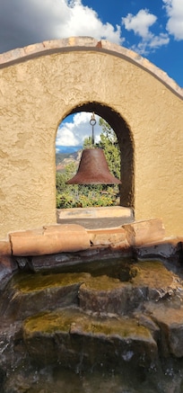 Lovely courtyard patio with fountain