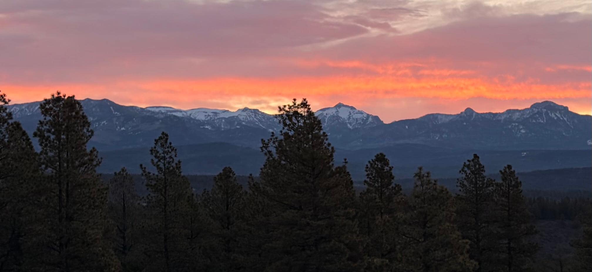 This pic was taken from the balcony at sunrise. 