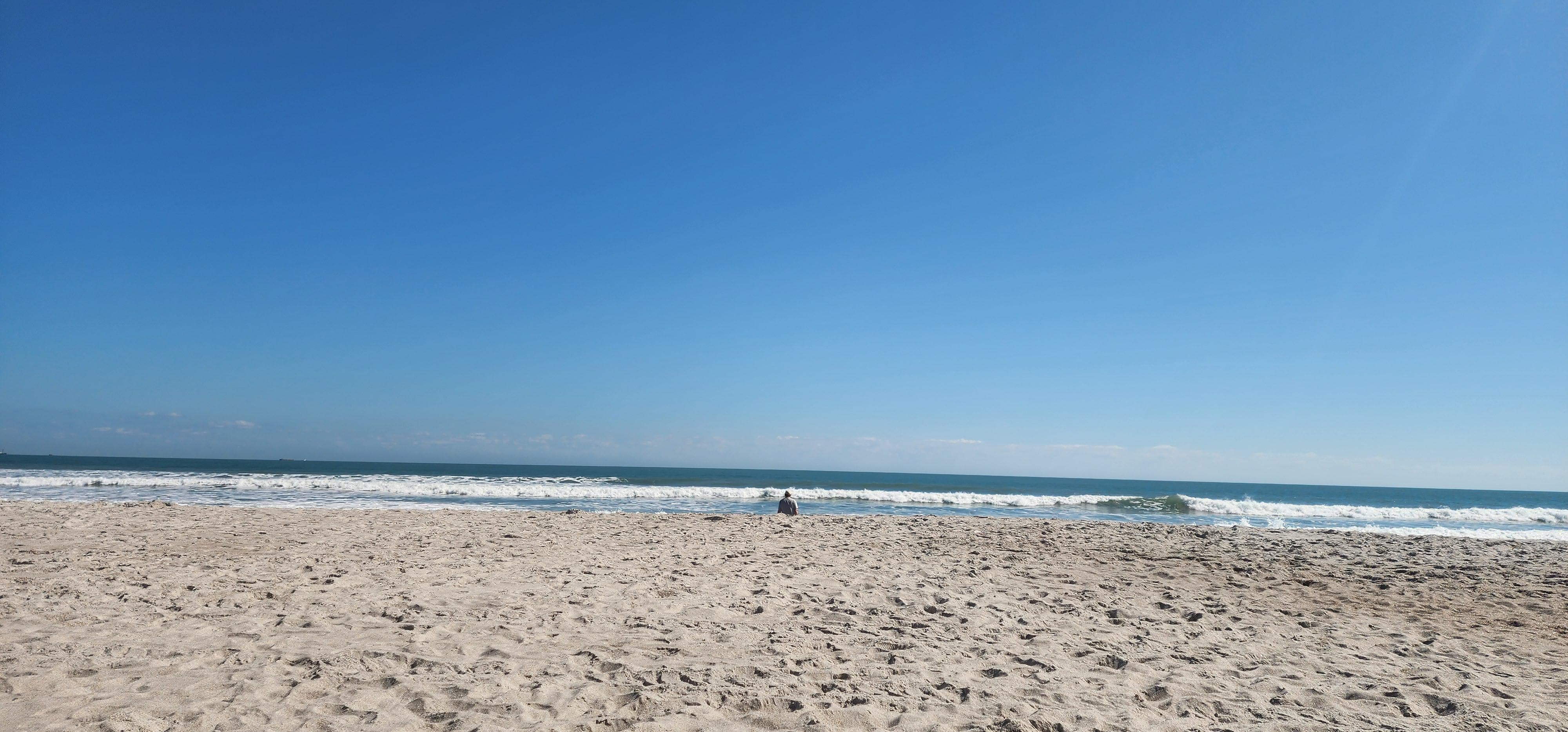 Beach view toward Cape Canaveral.