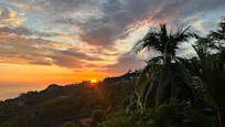 Sunset view from house
