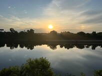 Beautiful sunrise from the balcony