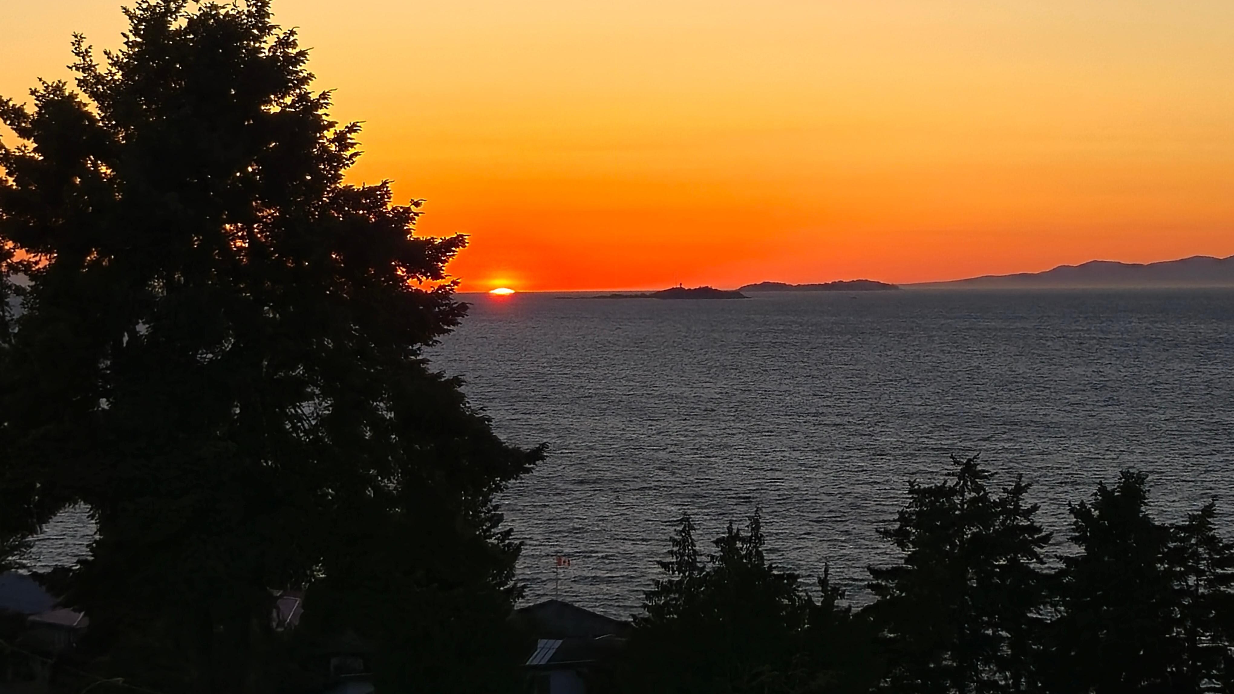 Sunset from the deck