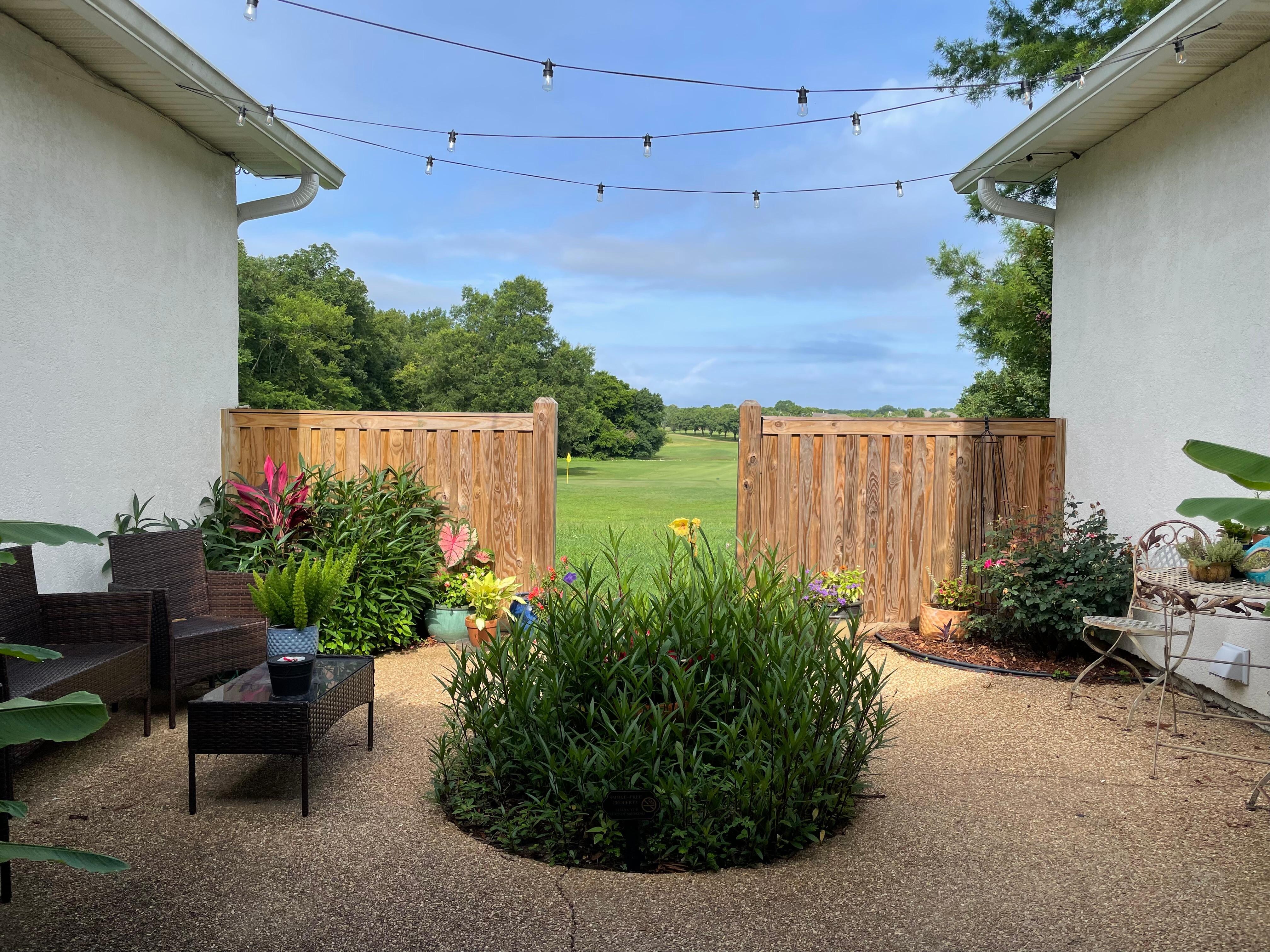 Beautiful patio area