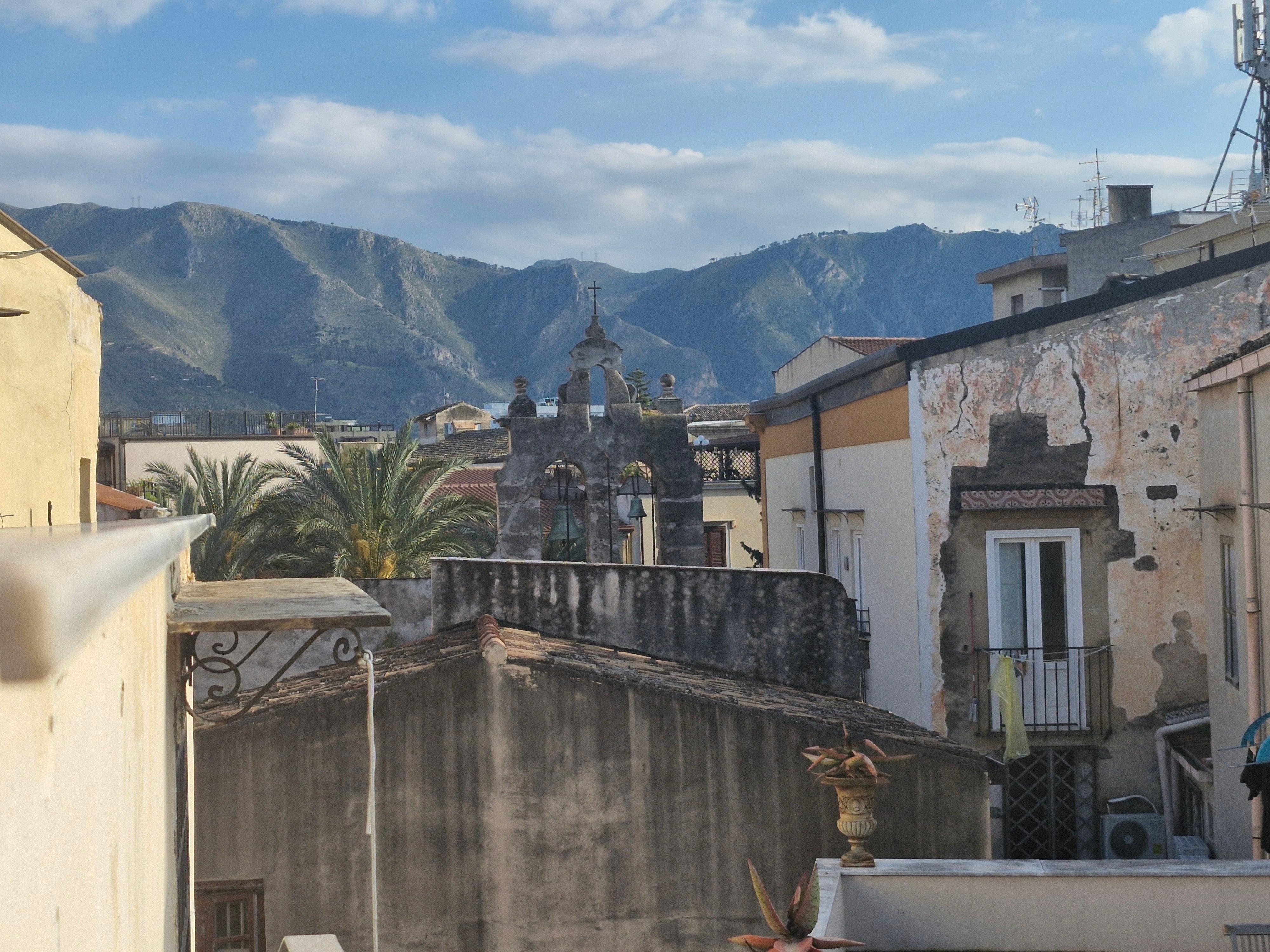 View from the roof area.