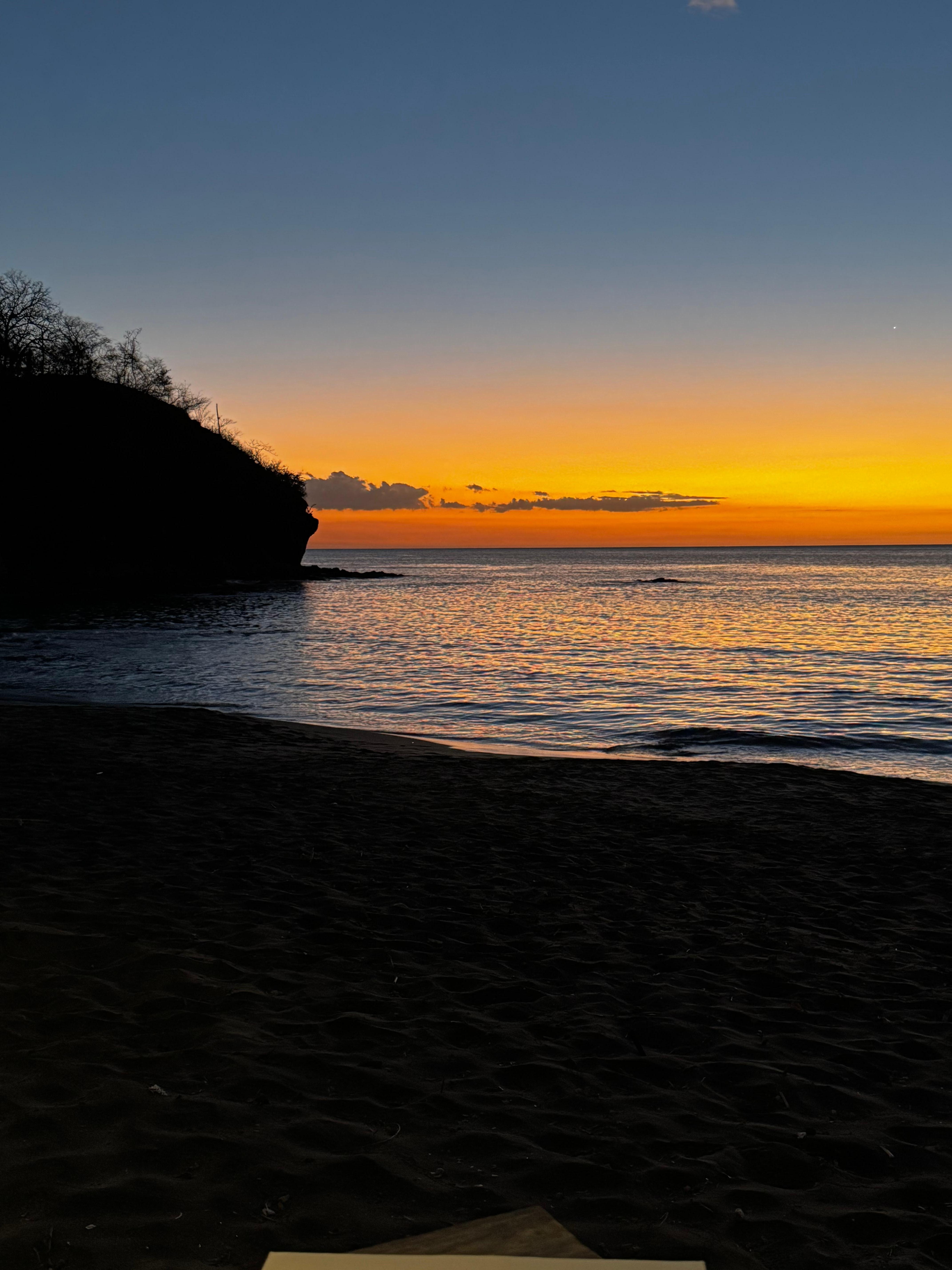 Beach club dinner views