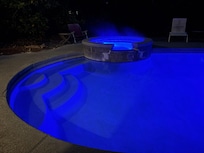 Pools at night