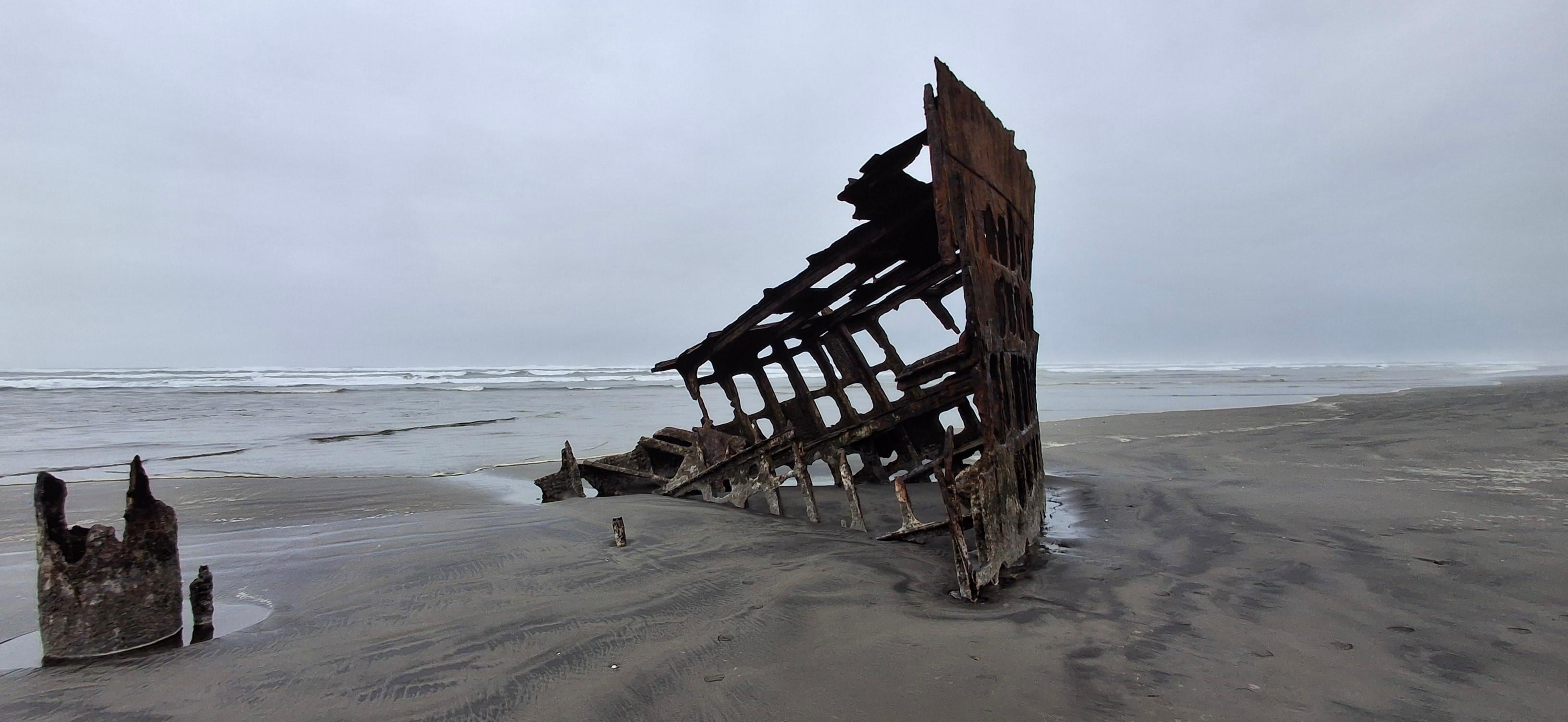 Caught the ship wreck at low tide!