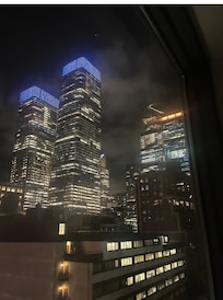 Evening view from room window