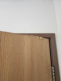 Top of bathroom door