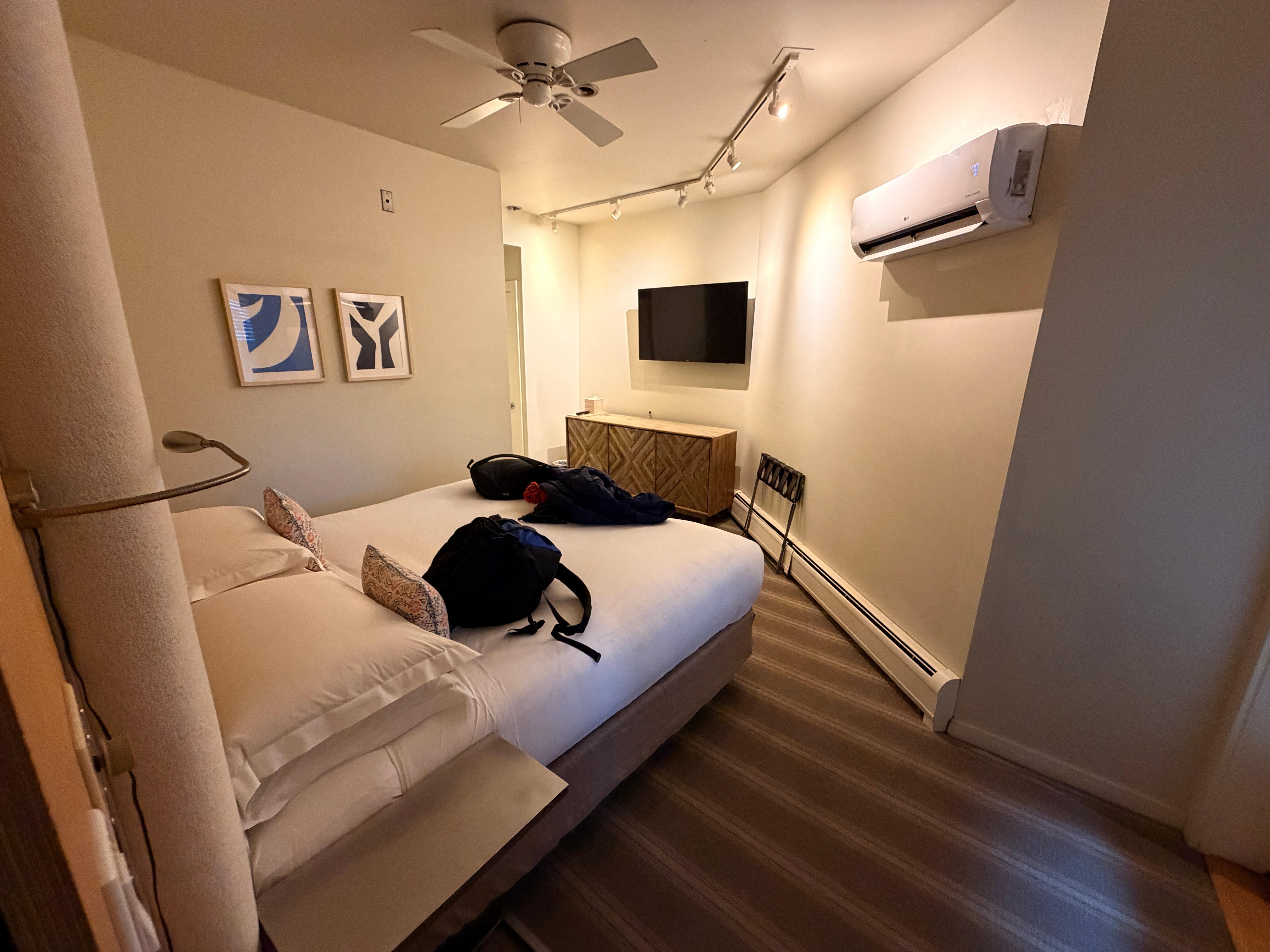 Huge bedroom with the most comfortable bed and best linens 