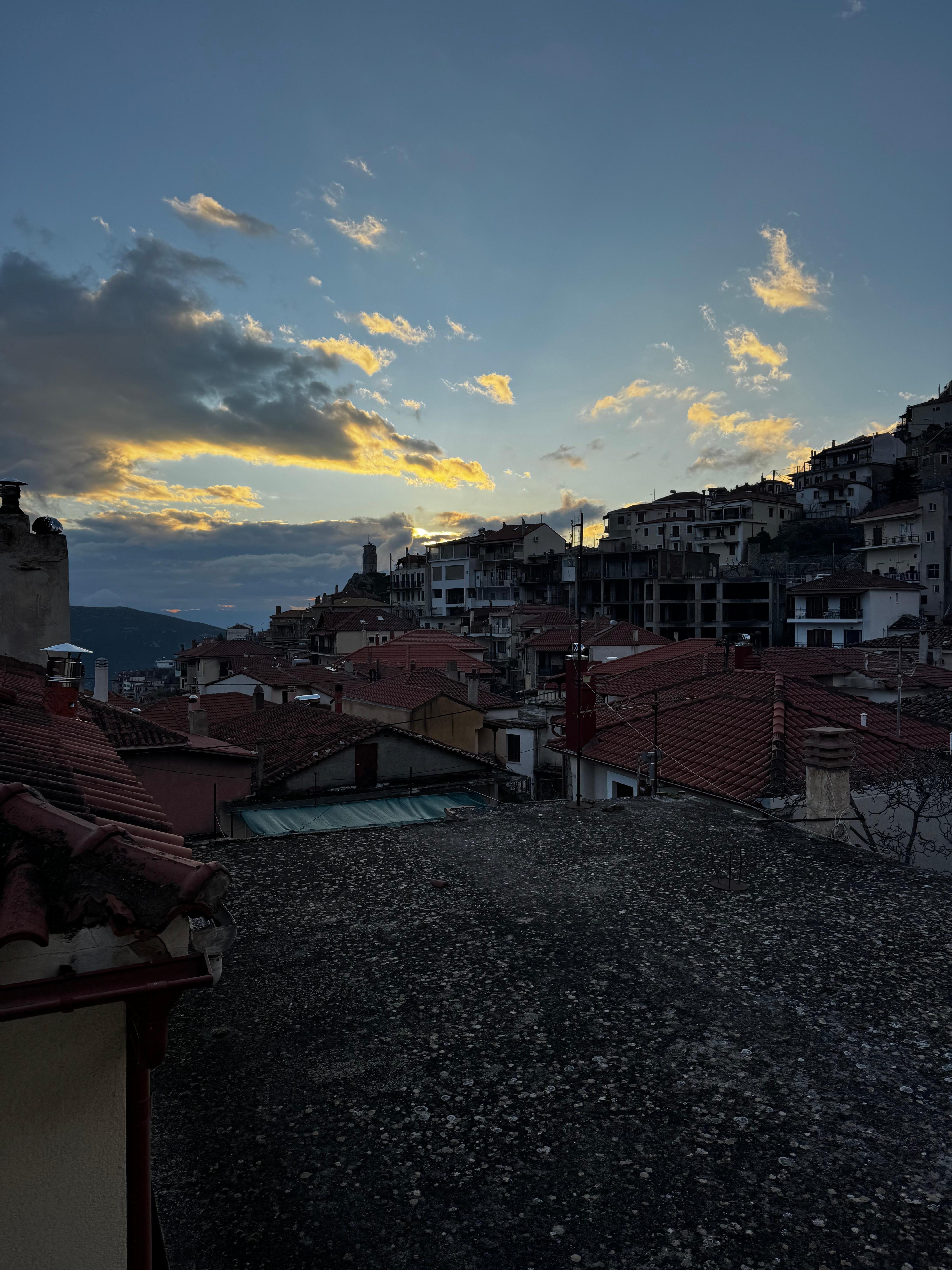 Sunset view from room 